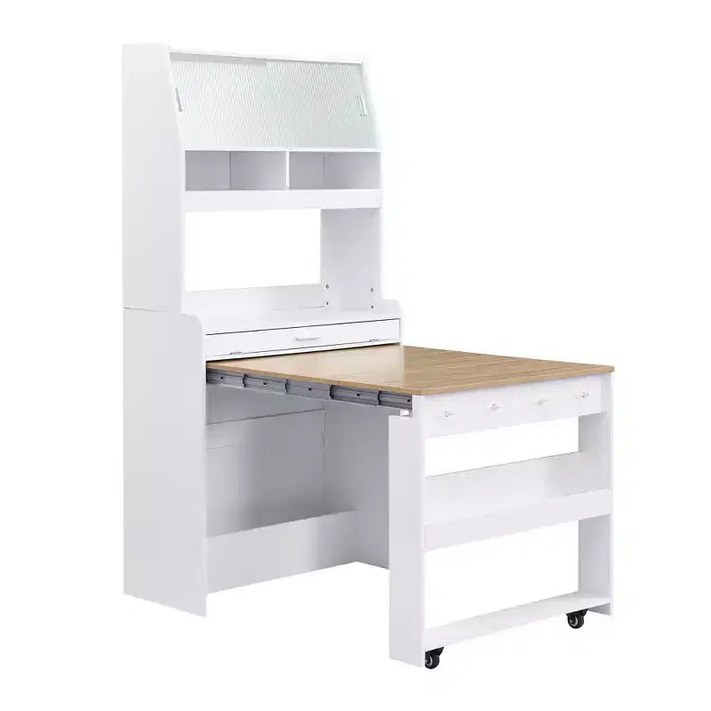 33.5" Buffet with Hutch & Foldable Table