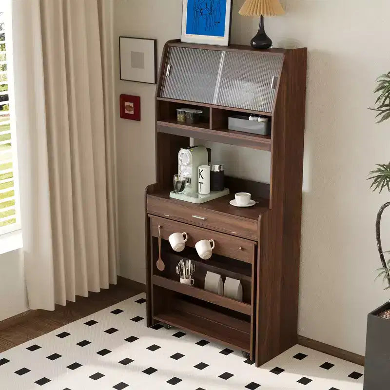 33.5" Buffet with Hutch & Foldable Table
