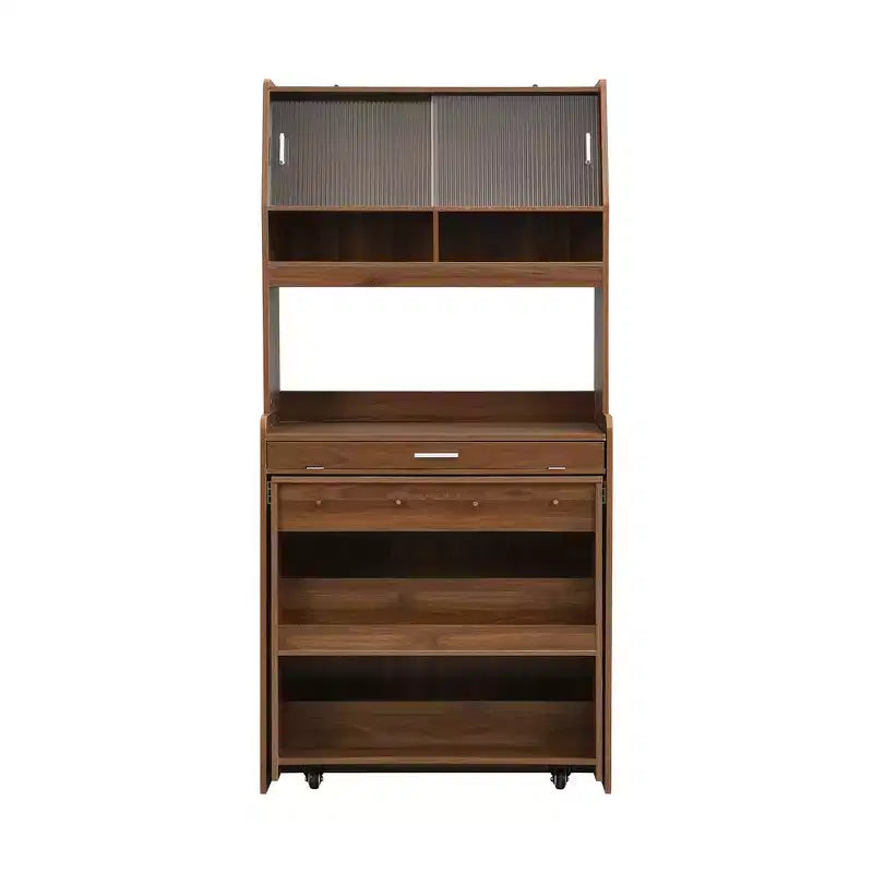 33.5" Buffet with Hutch & Foldable Table