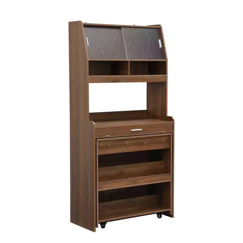 33.5" Buffet with Hutch & Foldable Table