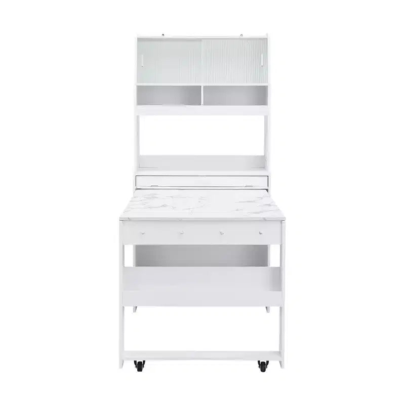 33.5" Buffet with Hutch & Foldable Table