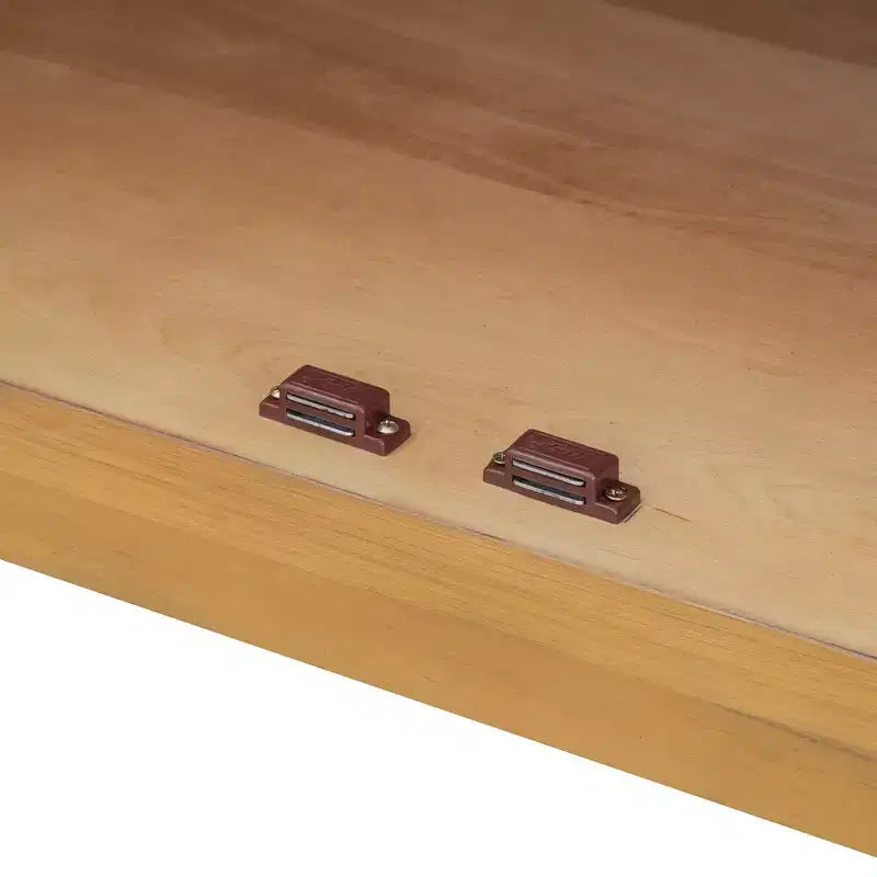 4-Door Large Storage Sideboard Buffet Cabinet with Glass Doors