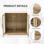 Wood Accent Cabinet with Adjustable Shelves