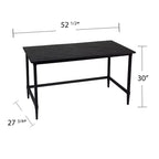 Reclaimed Wood Desk - Black