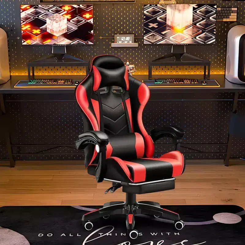 Ergonomic Gaming Chair with Lumbar Support  Sleek Racing Design