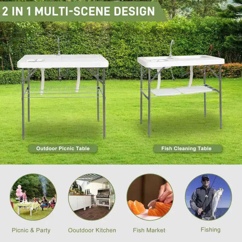 Rectangular Outdoor Folding Camping Table