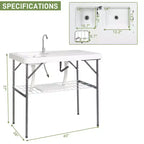Rectangular Outdoor Folding Camping Table