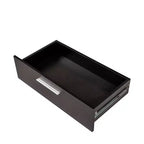 8-Drawer Black Particle Board 55.12in. W Chest of Drawers