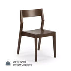 72" Modern Solid Wood Dining Table Set + 6 Chairs Walnut