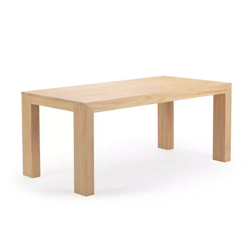 72" Modern Solid Wood Dining Table Set + 6 Chairs Walnut