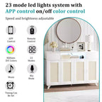 4 Doors and 2 Drawers, Rattan Sideboard Buffet Cabinet Power Outlet,for Kitchen, Dining Room,Wood color
