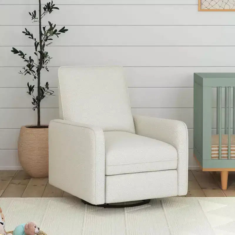 Recliner and Swivel Glider - Ivory Boucle