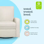 Recliner and Swivel Glider - Ivory Boucle