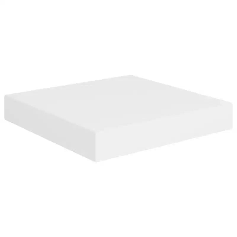 Wall Shelf Set of 2 White Honeycomb MDF, metal Small