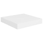 Wall Shelf Set of 2 White Honeycomb MDF, metal Small