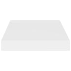 Wall Shelf Set of 2 White Honeycomb MDF, metal Small