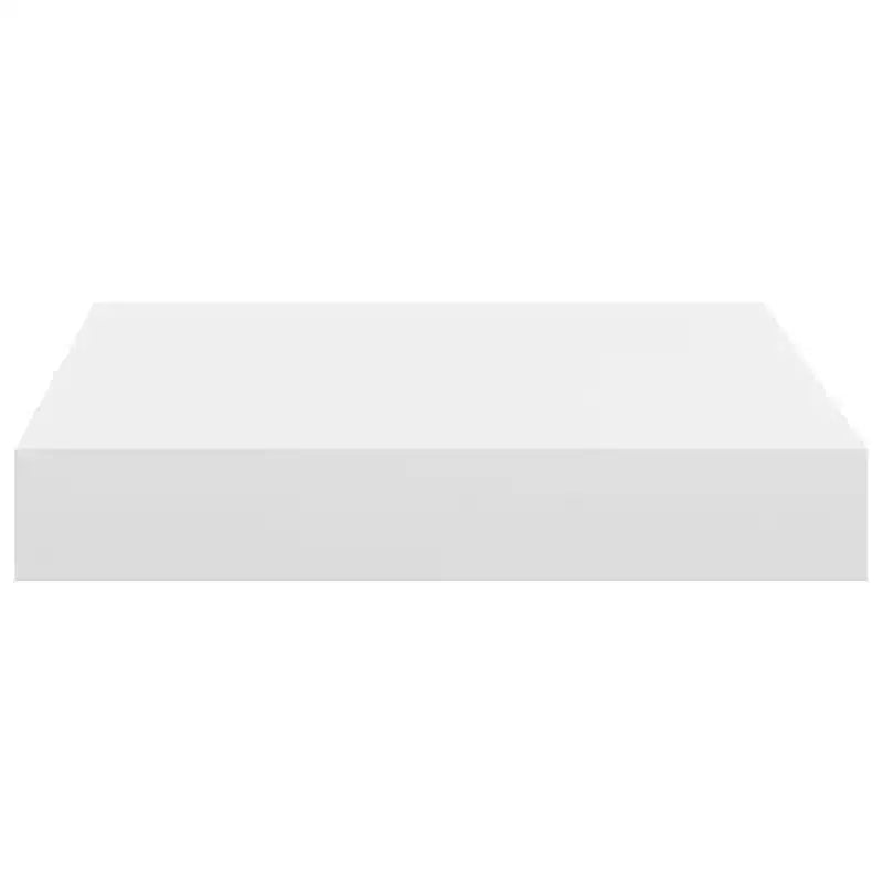 Wall Shelf Set of 2 White Honeycomb MDF, metal Small