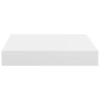 Wall Shelf Set of 2 White Honeycomb MDF, metal Small