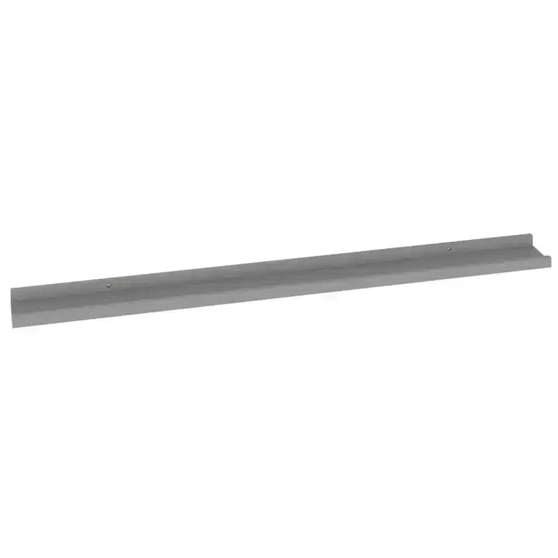 Wall Shelf Set of 2 Gray MDF 39.4 x 3.5 x 1.2 in