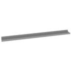 Wall Shelf Set of 2 Gray MDF 39.4 x 3.5 x 1.2 in