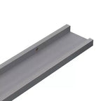 Wall Shelf Set of 2 Gray MDF 39.4 x 3.5 x 1.2 in