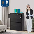1 Cold Rolled Steel 52 Inch High 4 Drawers Metal Filing Cabinet [4 Drawers Standard Lateral Filing Cabinet] Steel Plate With Coating Thickness 0.6Mm