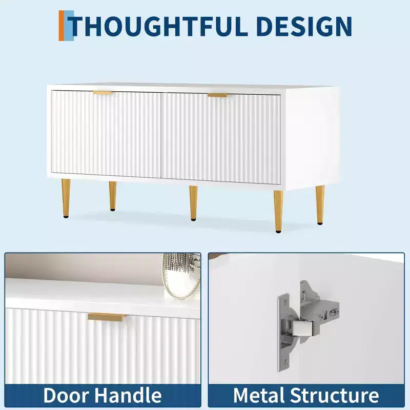 Shoe Storage Bench, 42 Wooden Storage Chest, Loads 300 lb, Easy Assembly, Storage Ottoman Bench for Entryway Bedroom Living Room