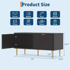 Shoe Storage Bench, 42 Wooden Storage Chest, Loads 300 lb, Easy Assembly, Storage Ottoman Bench for Entryway Bedroom Living Room