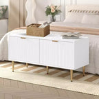 Shoe Storage Bench, 42 Wooden Storage Chest, Loads 300 lb, Easy Assembly, Storage Ottoman Bench for Entryway Bedroom Living Room