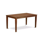 5-Pc Mahogany Finish Solid Wood Top Rectangular Dining Room Set - Seats 4