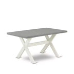 7-Piece Rectangle Natural Oak Finish Solid Wood Top Dining Table with 6 Chairs