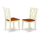 Gothic Dining Set 7Pc Rectangular Table W/ Leaf & 6 Double X Back Chairs