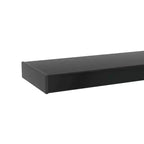Modern Rectangular Wood Coffee Table with Glass Top for Living Room Office