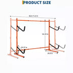 Heavy-Duty Freestanding Kayak Storage Rack for 2 Kayaks  Adjustable Steel Stand with Padded Arms  Fits Canoes, SUPs, Surfboards Max 175lbs