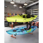 Heavy-Duty Freestanding Kayak Storage Rack for 2 Kayaks  Adjustable Steel Stand with Padded Arms  Fits Canoes, SUPs, Surfboards Max 175lbs
