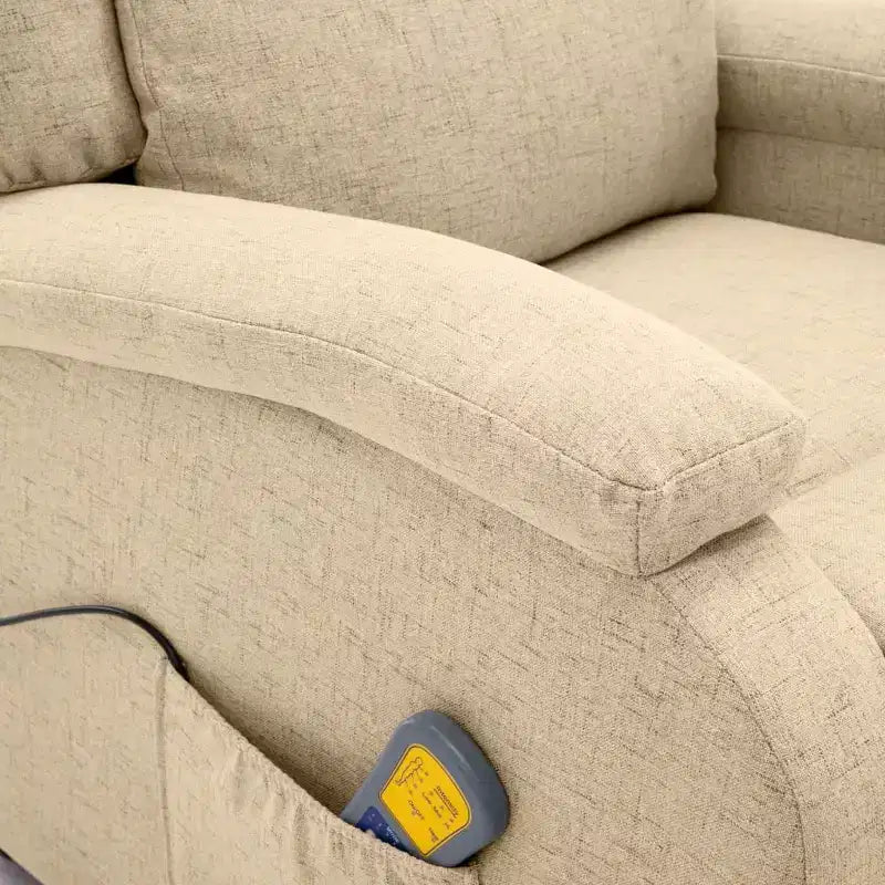 Electric Massage Chair Cream 100% Polyester, Metal Standard