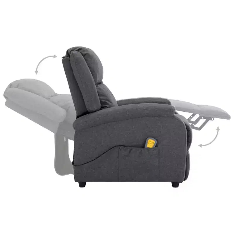 Electric Massage Chair Cream 100% Polyester, Metal Standard