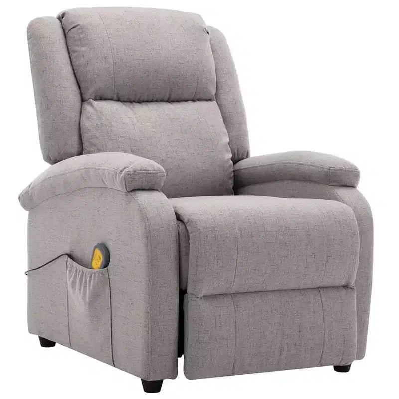 Electric Massage Chair Cream 100% Polyester, Metal Standard