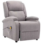 Electric Massage Chair Cream 100% Polyester, Metal Standard