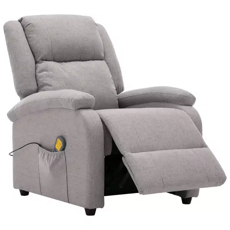 Electric Massage Chair Cream 100% Polyester, Metal Standard