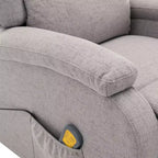 Electric Massage Chair Cream 100% Polyester, Metal Standard