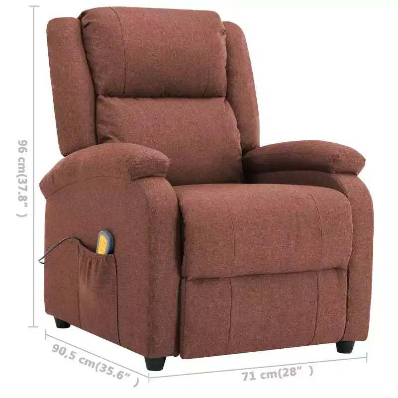 Electric Massage Chair Cream 100% Polyester, Metal Standard