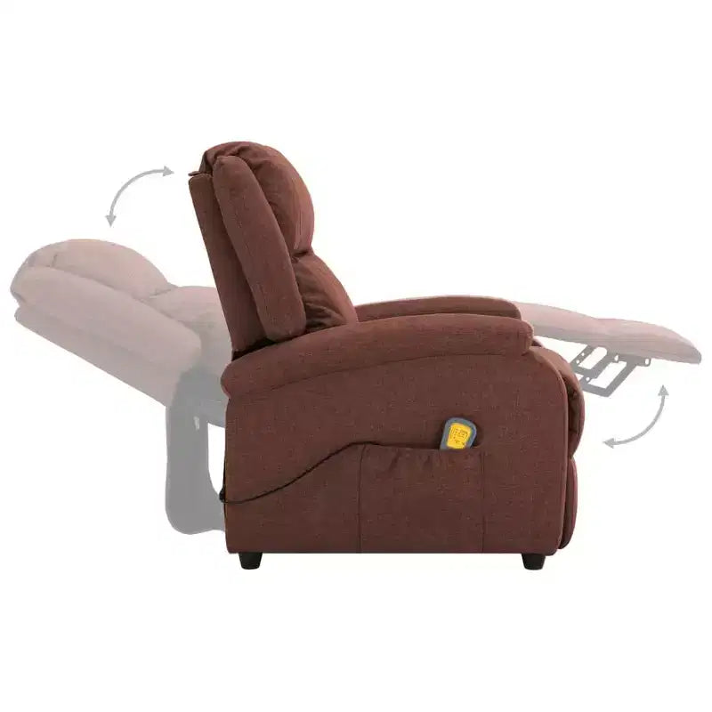 Electric Massage Chair Cream 100% Polyester, Metal Standard