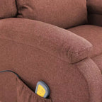 Electric Massage Chair Cream 100% Polyester, Metal Standard