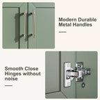 Modern Freestanding Bathroom Vanity Set with Single Ceramic Sink - Cabinet with Soft-Close Doors and Drawer