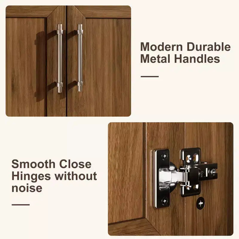 Modern Freestanding Bathroom Vanity Set with Single Ceramic Sink - Cabinet with Soft-Close Doors and Drawer
