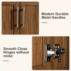 Modern Freestanding Bathroom Vanity Set with Single Ceramic Sink - Cabinet with Soft-Close Doors and Drawer