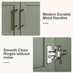 Modern Freestanding Bathroom Vanity Set with Single Ceramic Sink - Cabinet with Soft-Close Doors and Drawer