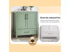 Modern Freestanding Bathroom Vanity Set with Single Ceramic Sink - Cabinet with Soft-Close Doors and Drawer