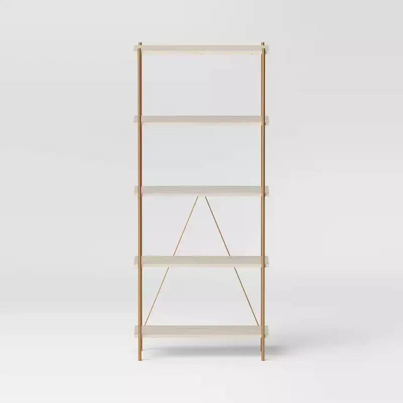 72.17" 5 Shelf Bookcase